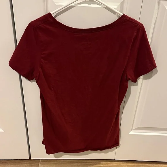 Nike Women's Maroon Short Sleeve Tee - Picture 2 of 2